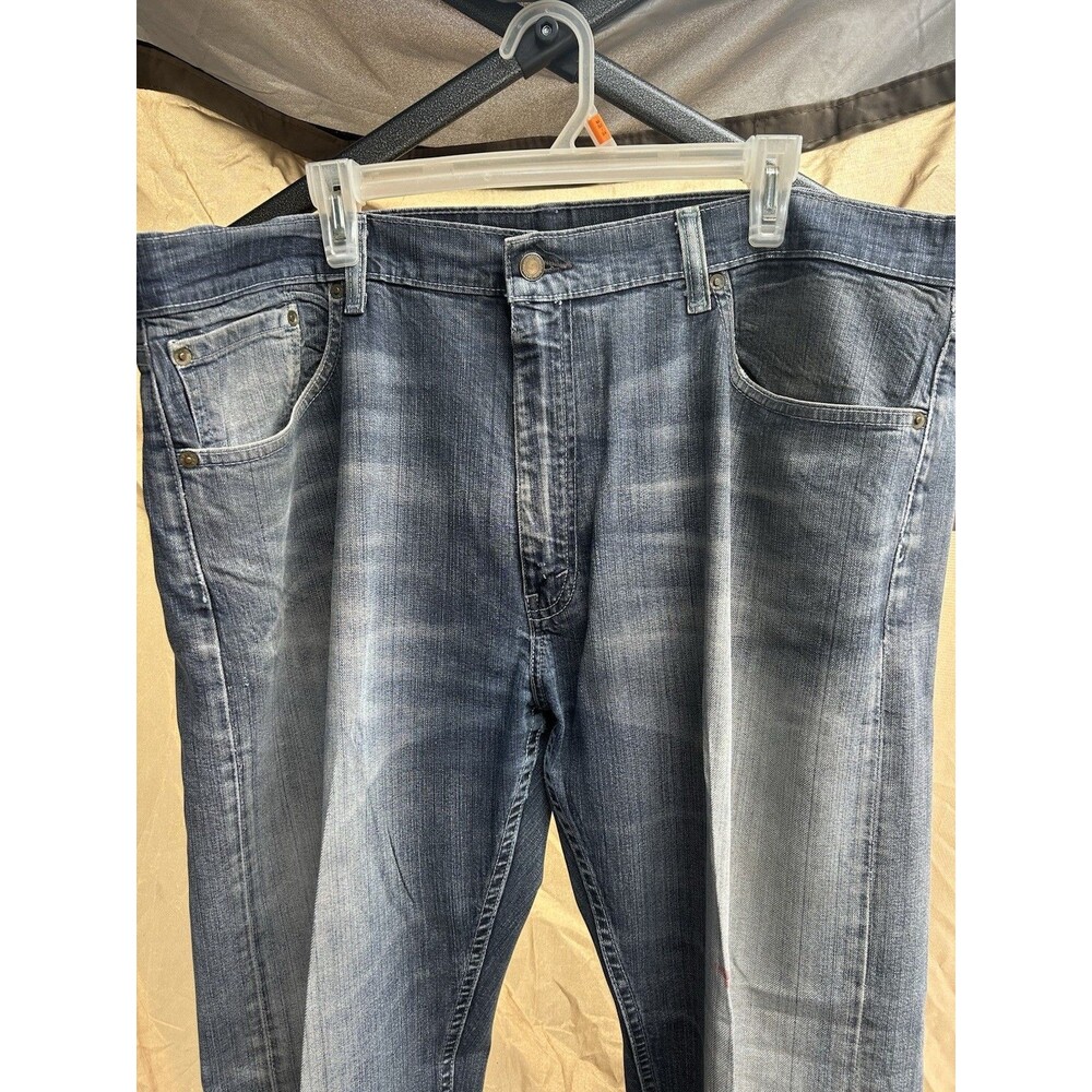 Levis Jeans Mens 40x32 Blue Acid Tone 505 Straight Wide Leg Western Cowboy